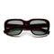 Louis / Red Acetate & Graphite Green Lens